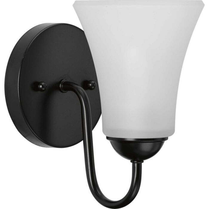 Classic 1-Light Bathroom Vanity Light Bracket in Black