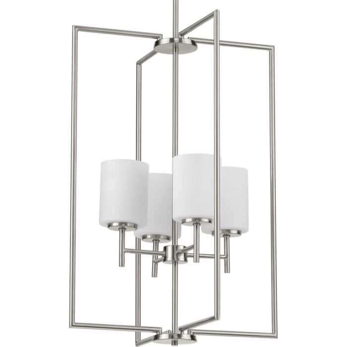 Replay 4-Light Foyer Pendant in Brushed Nickel