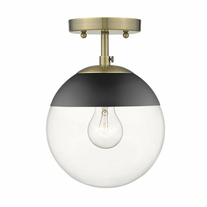 One Light Semi-Flush Mount by Golden