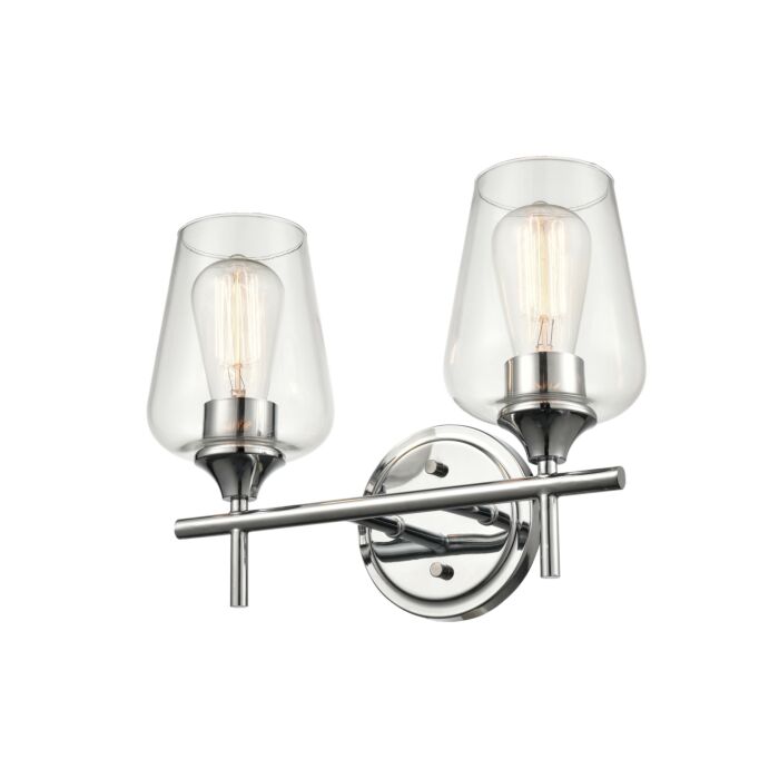 Millennium Ashford 2 Light Bathroom Vanity Light in Chrome