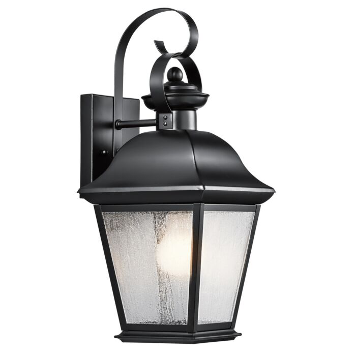 Kichler Mount Vernon Medium Outdoor Wall Lantern in Painted Black