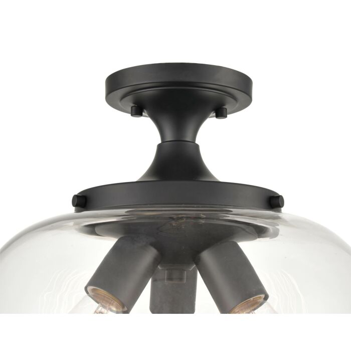 Millennium Ashford 5 Light Ceiling Light in Matte Black