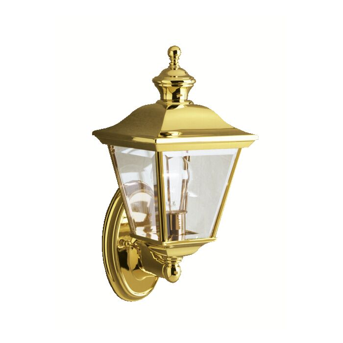 Kichler Bay Shore 1 Light 20 Inch Large Outdoor Wall in Polished Brass