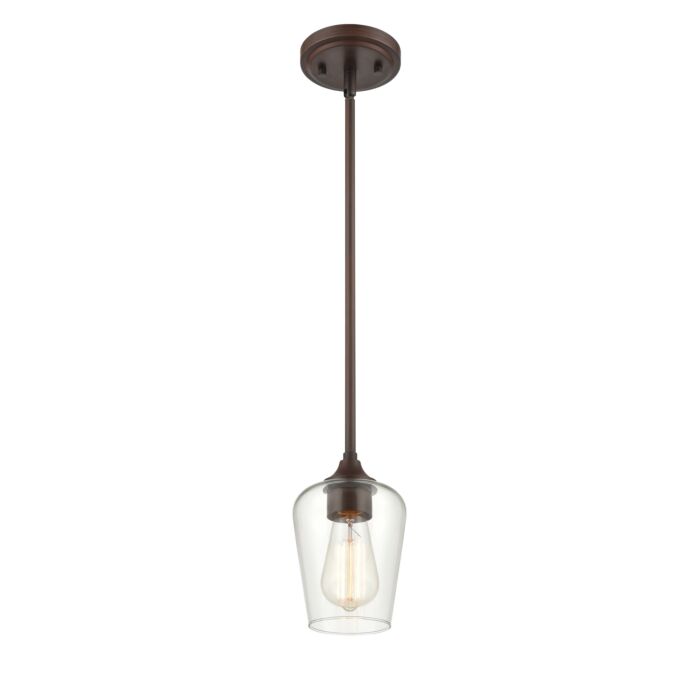 Millennium Ashford Mini Pendant in Rubbed Bronze