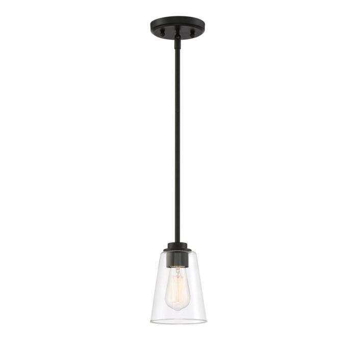 Westin 1-Light Mini Pendant in Matte Black