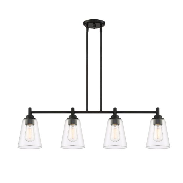 Westin 4-Light Island Pendant in Matte Black