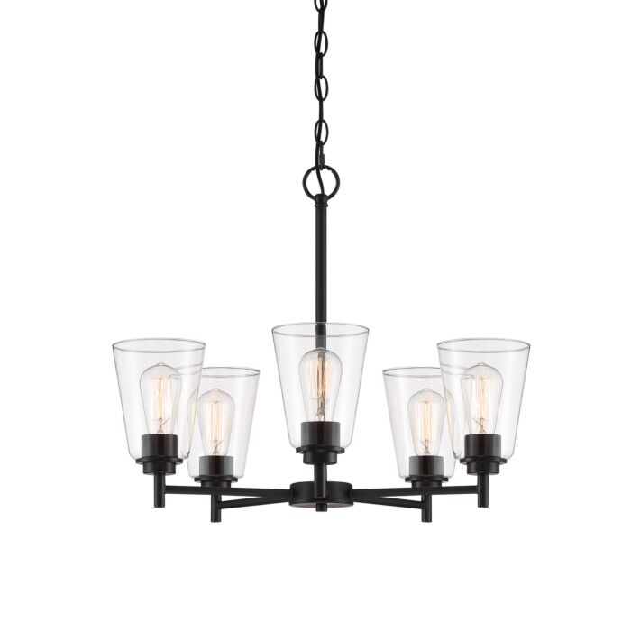 Westin 5-Light Chandelier in Matte Black