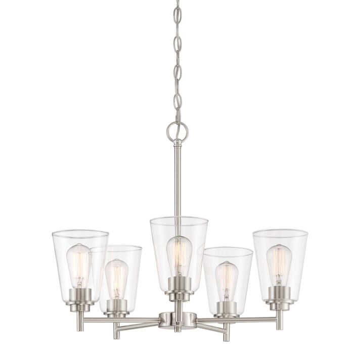 Westin 5-Light Chandelier in Satin Platinum