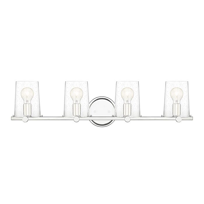 Matteson 4-Light Bathroom Vanity Light Bar in Chrome