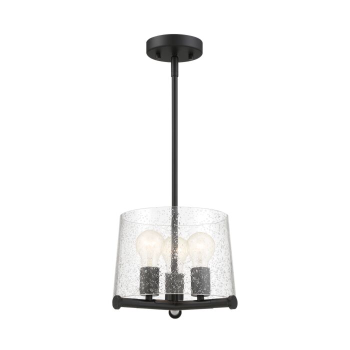 Matteson 3-Light Pendant in Matte Black