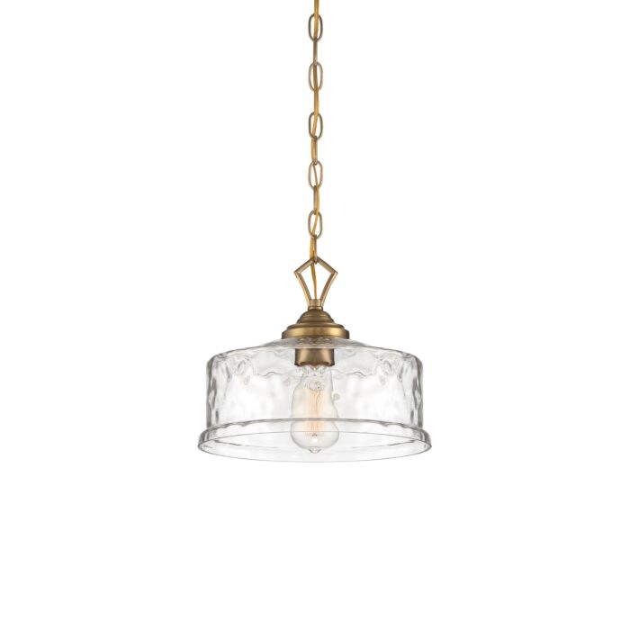 Drake 1-Light Pendant in Brushed Gold