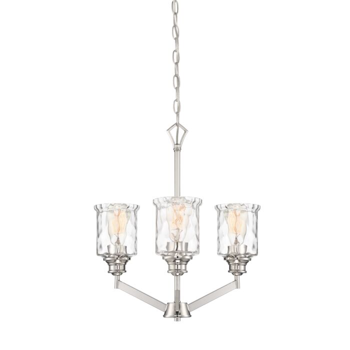 Drake 3-Light Chandelier in Polished Nickel