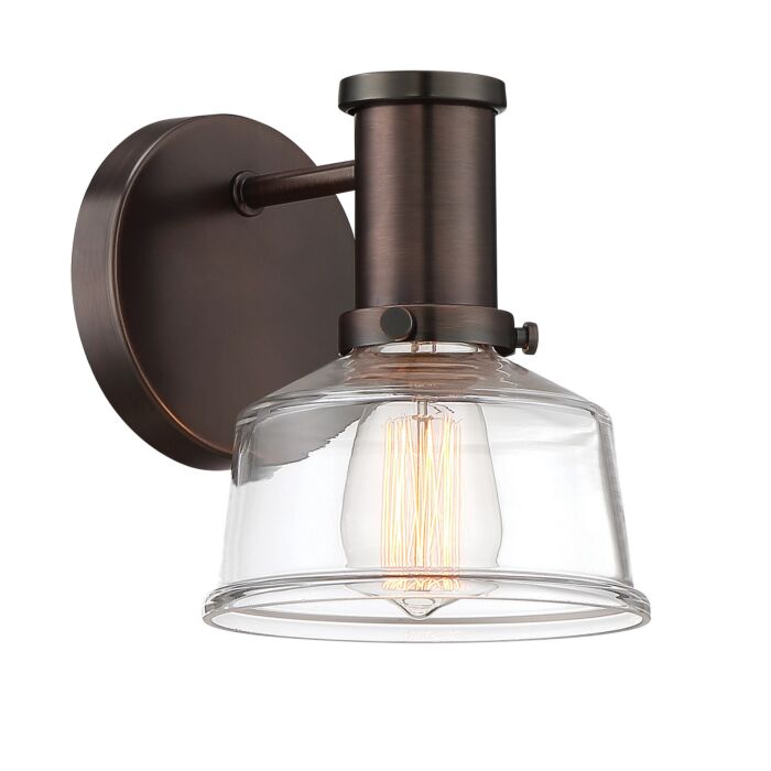 Carson 1-Light Wall Sconce in Satin Copper Bronze