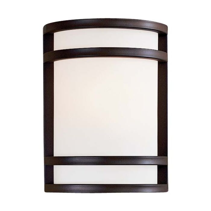 The Great Outdoors Bay View 10 Inch Outdoor Wall Light in Oil Rubbed Bronze