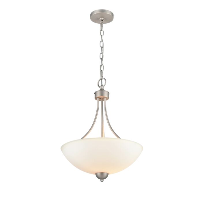 Millennium 3 Light Pendant Light in Satin Nickel