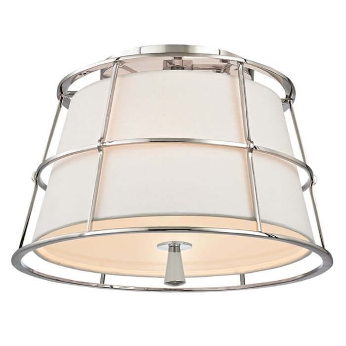 Hudson Valley Savona 2 Light Ceiling Light in Polished Nickel