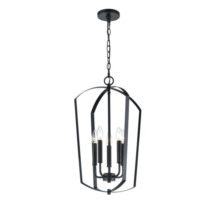Millennium 5 Light Chandelier in Matte Black