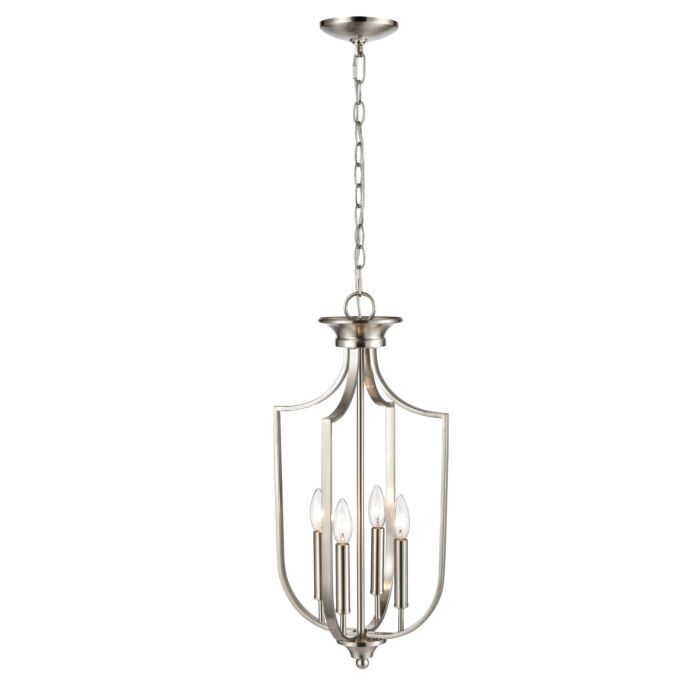 Millennium 4 Light Pendant Light in Brushed Nickel