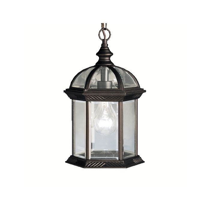 Kichler Barrie Outdoor Pendant in Black Finish