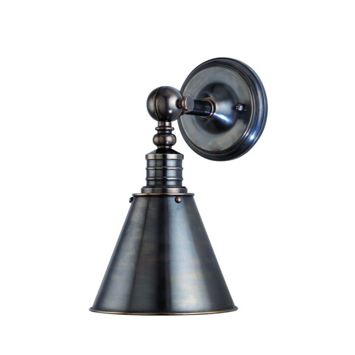 Hudson Valley Darien 14 Inch Wall Sconce in Distressed Bronze