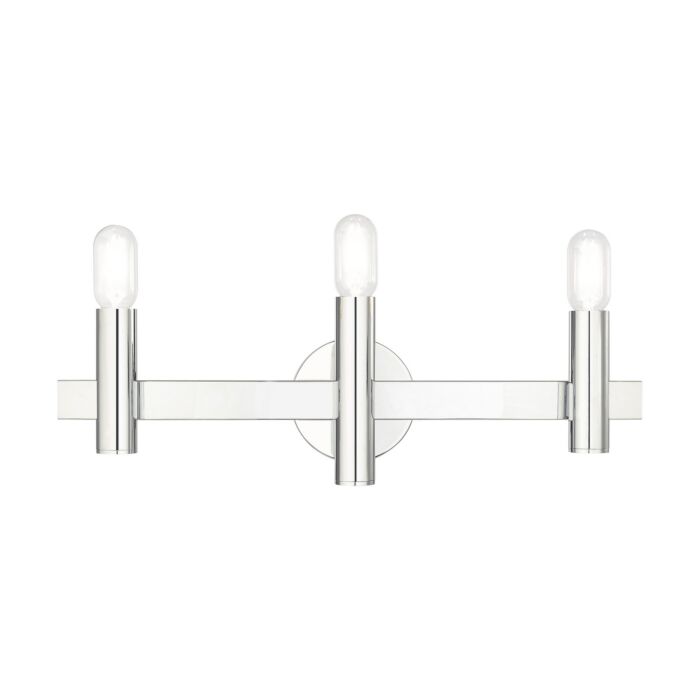 Helsinki 3-Light Bathroom Vanity Light in Polished Chrome