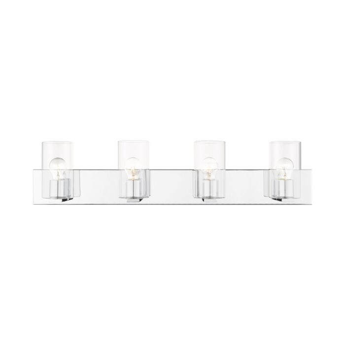 Zurich 4-Light Bathroom Vanity Light in Polished Chrome
