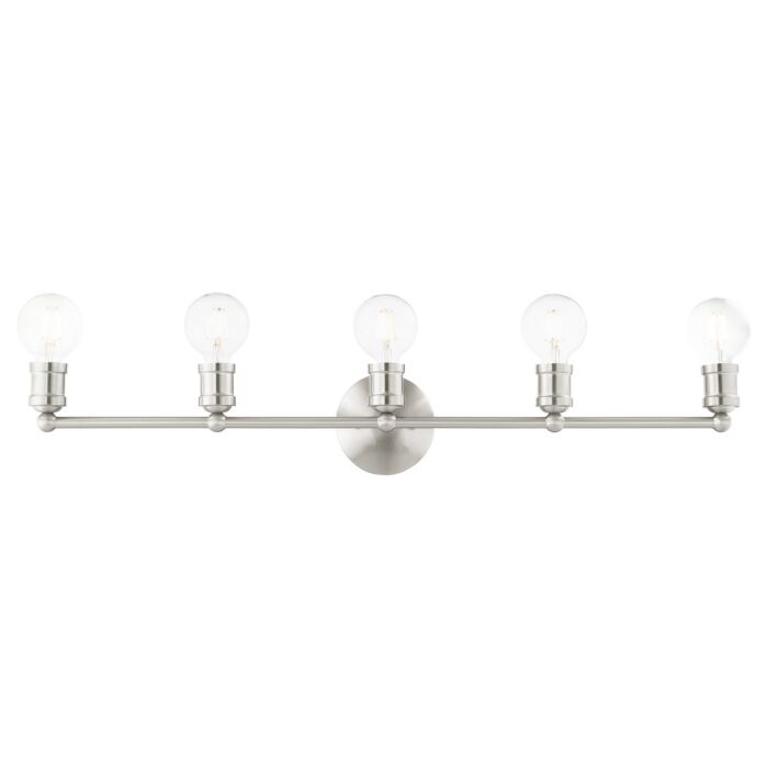Lansdale 5-Light Bathroom Vanity Light in Brushed Nickel