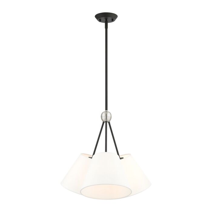 Prato 3-Light Chandelier in Black