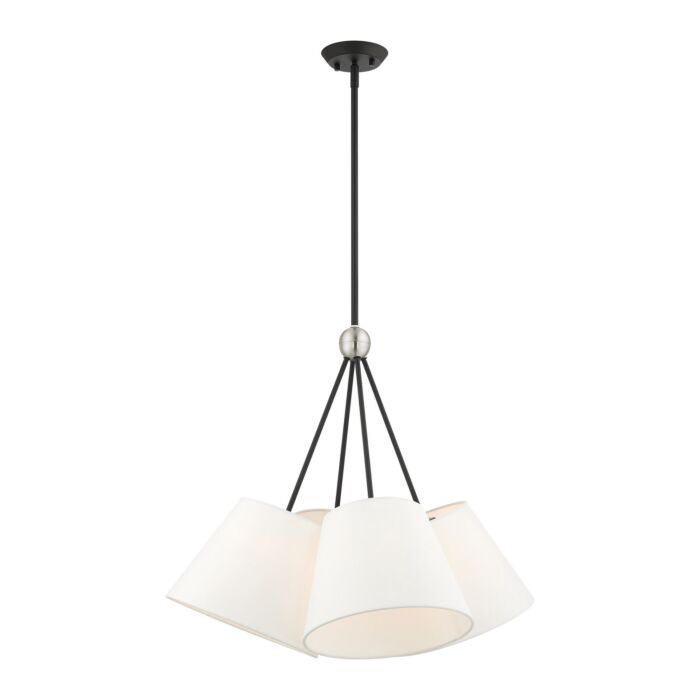Prato 4-Light Chandelier in Black