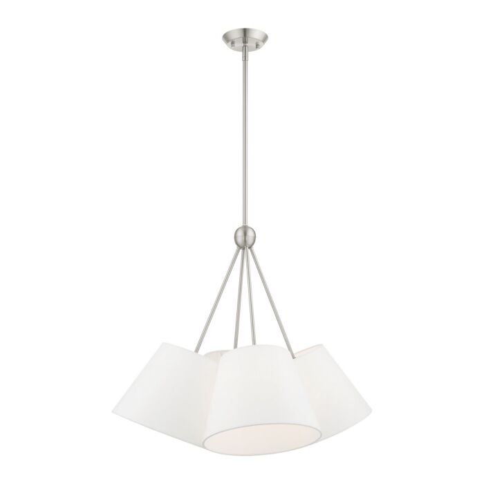 Prato 4-Light Chandelier in Brushed Nickel