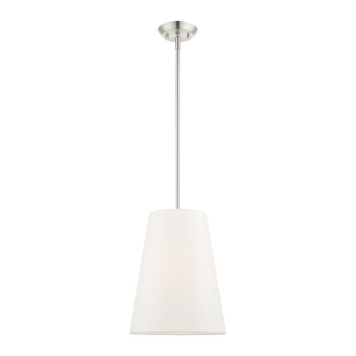 Prato 1-Light Pendant in Brushed Nickel