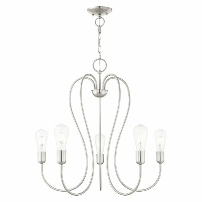 Lucerne 5-Light Chandelier in Brushed Nickel