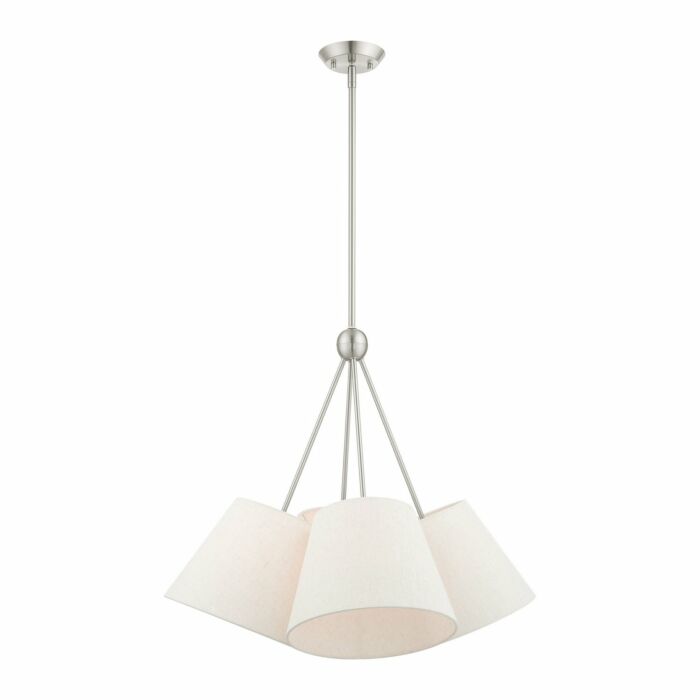 Prato 4-Light Chandelier in Brushed Nickel