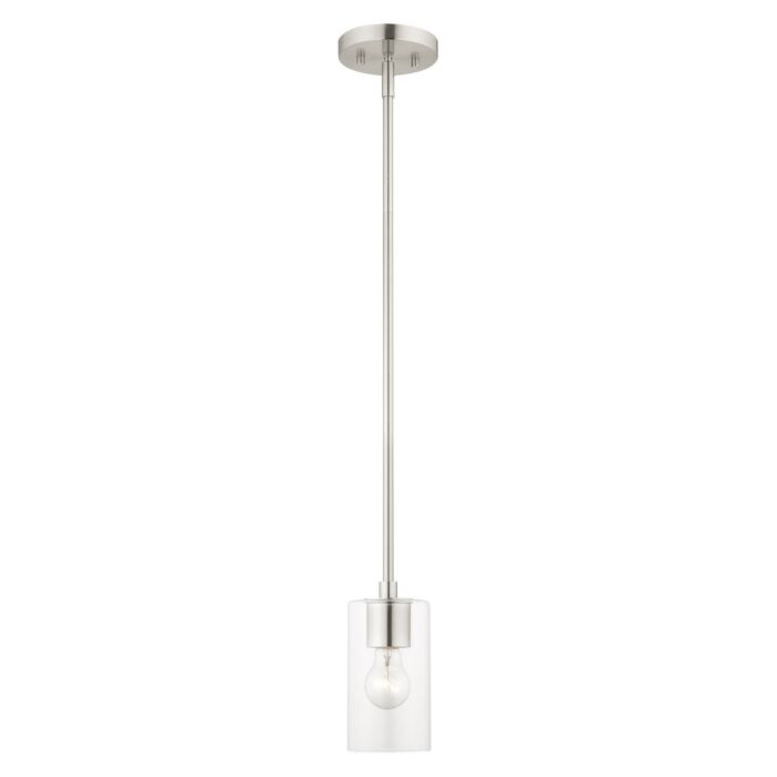 Zurich 1-Light Pendant in Brushed Nickel