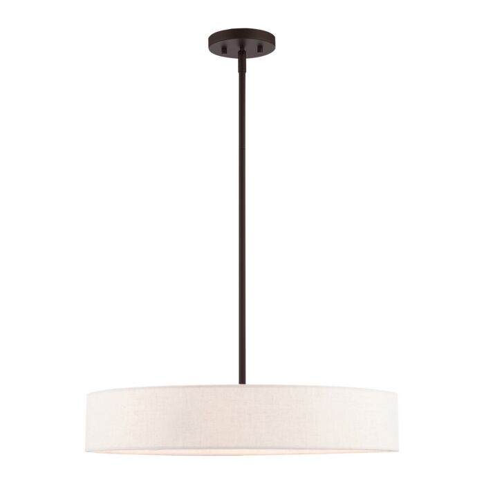 Venlo 4-Light Pendant in Bronze w with Antique Brasss