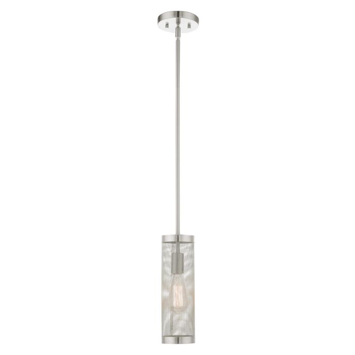 Industro 1-Light Pendant in Brushed Nickel