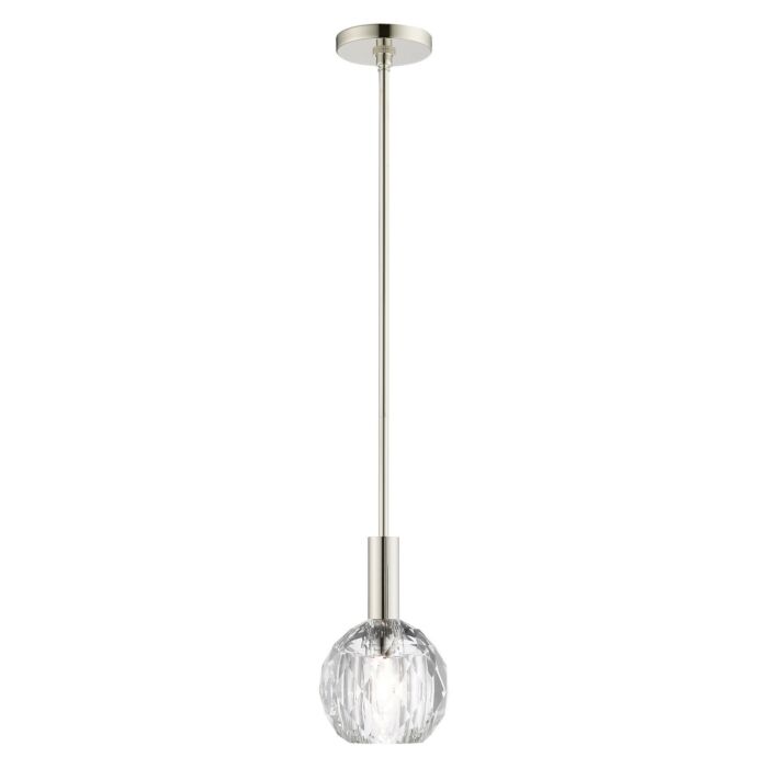 Whitfield 1-Light Pendant in Polished Nickel