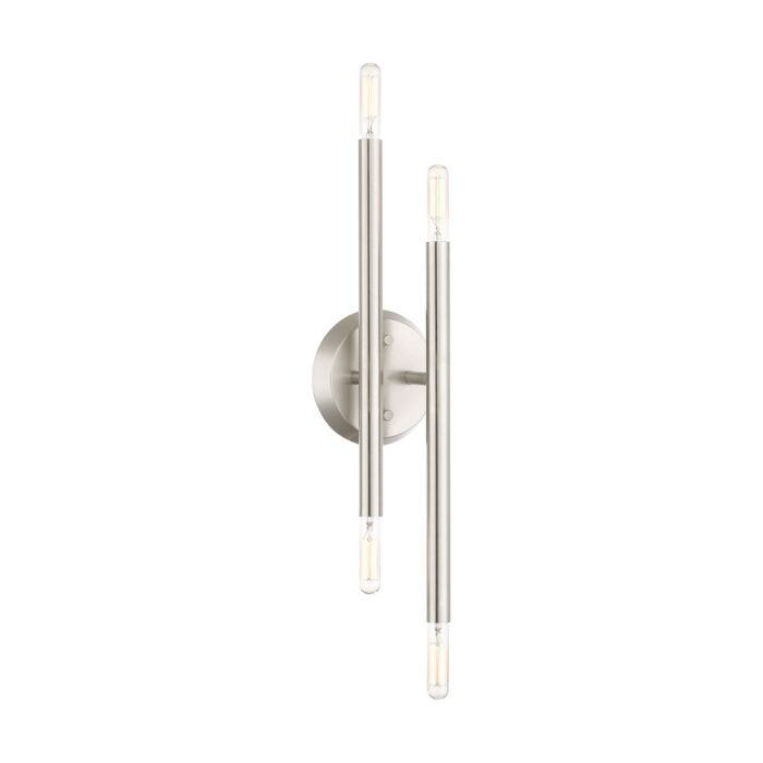 Soho 4-Light Wall Sconce in Brushed Nickel