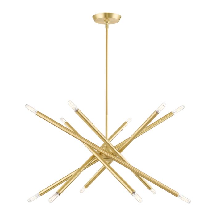 Soho 12-Light Chandelier in Satin Brass