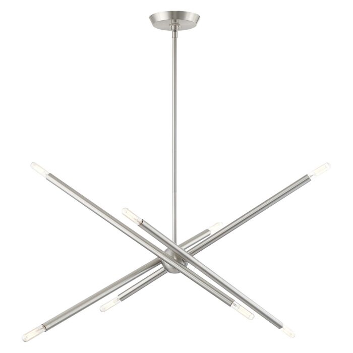 Soho 8-Light Chandelier in Brushed Nickel