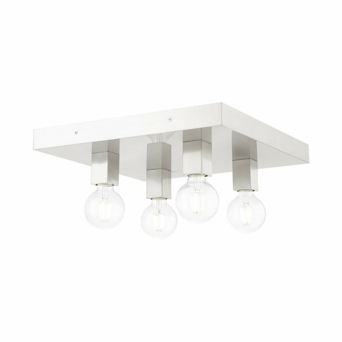 Solna 4-Light Flush Mount in Brushed Nickel