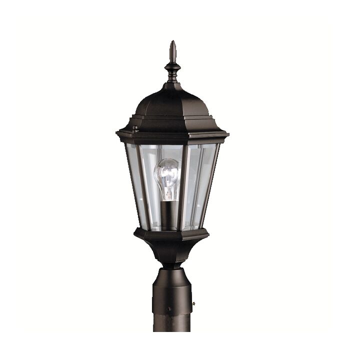 Kichler Madison Outdoor Post Lantern in Black Finish