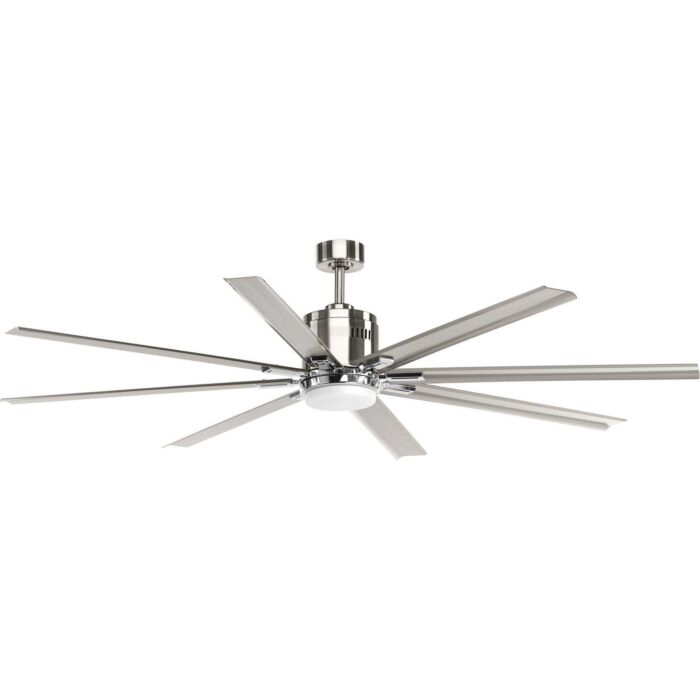 Vast 1-Light 72" Outdoor Ceiling Fan in Brushed Nickel
