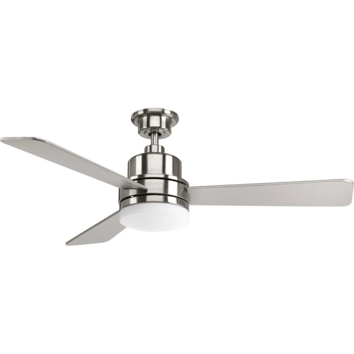 Trevina 1-Light 52" Hanging Ceiling Fan in Brushed Nickel