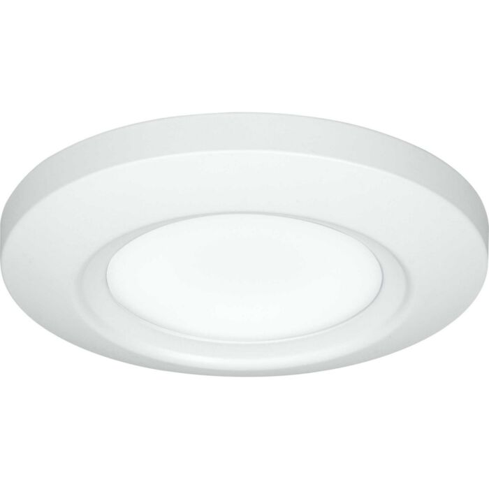 Emblem LED 1-Light LED Flush Mount in Satin White