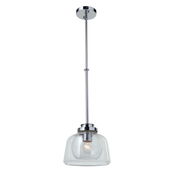 Artcraft Single Pendant Light in Chrome