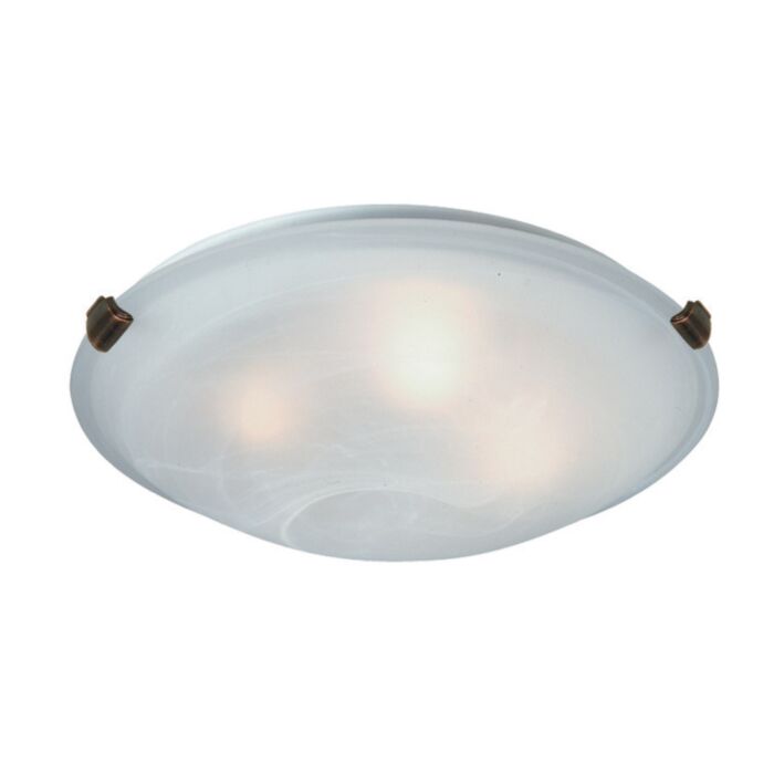 Artcraft Clip Flush 2 Light Ceiling Light in White