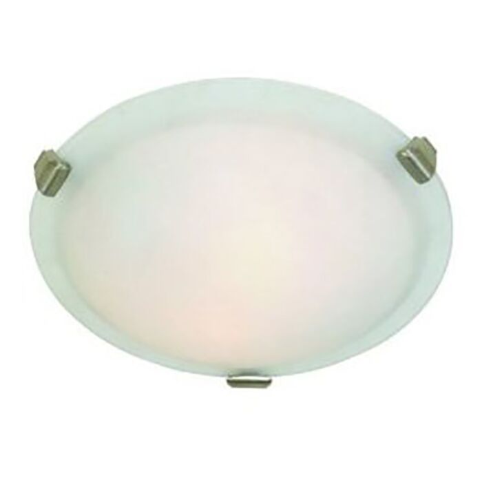 Artcraft Clip Flush 3 Light Ceiling Light in Chrome