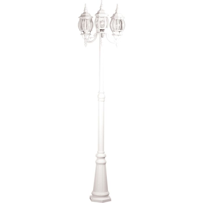 Artcraft Classico 3 Light Outdoor Post Light in White
