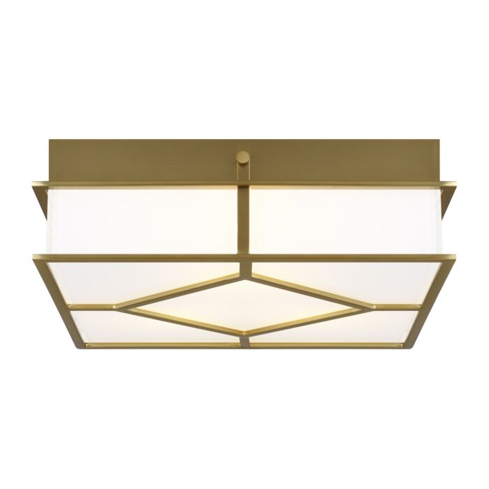 Transom 3 Light Ceiling Light in Burnished Brass by Alexa Hampton